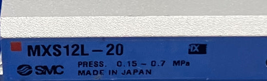 SMC MXS12L-20 TABLE SLIDE GUIDED AIR CYLINDER