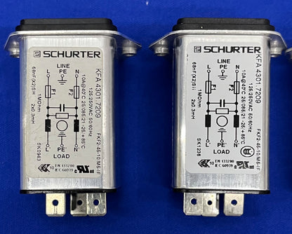 SCHURTER KFA 4301.7209 AC POWER CONNECTOR MODULE RECEPTACLE - HOEVEELHEID 4 ONDERDELEN/REPARATIE