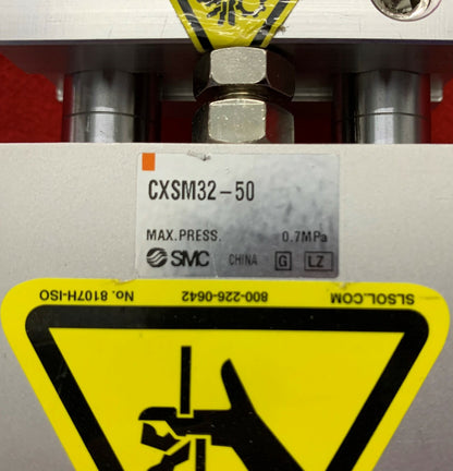 SMC CXSM32-50 Dual Rod Guided Cylinder with SMC D-Z76 Sensors