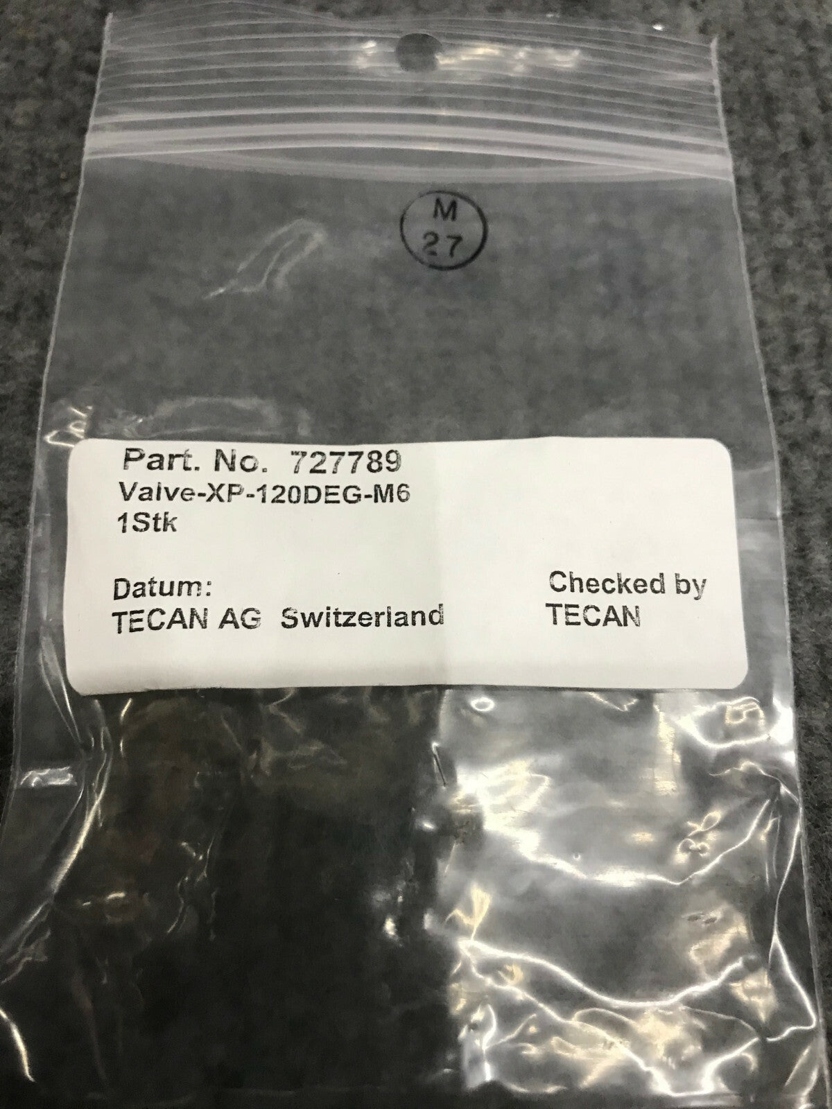 TECAN AG 727789 VALVE-XP-120DEG-M6