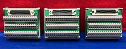 1 LOT QTY OF 3 - WAGO 50 Pin DIN RAIL MOUNT TERMINAL BLOCK