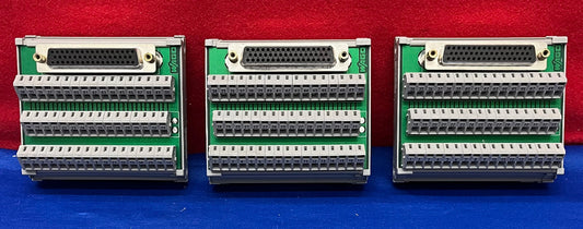 1 LOT QTY OF 3 - WAGO 50 Pin DIN RAIL MOUNT TERMINAL BLOCK