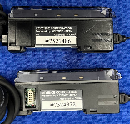 KEYENCE FS-V11-P PHOTOELECTRIC AMPLIFIER  & FS-V12-P FIBER OPTIC AMPLIFIER