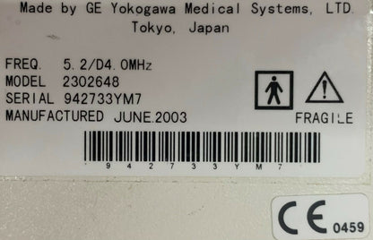 GE 7L (P/N 2302648) Linear Array Ultrasound Transducer Probe