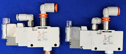 SMC REGULATOR PRESSURE GAUGE ARG20-N01G2-Z w/ SMC VQZ232R-5M1-N7T - 1 LOT QTY 2