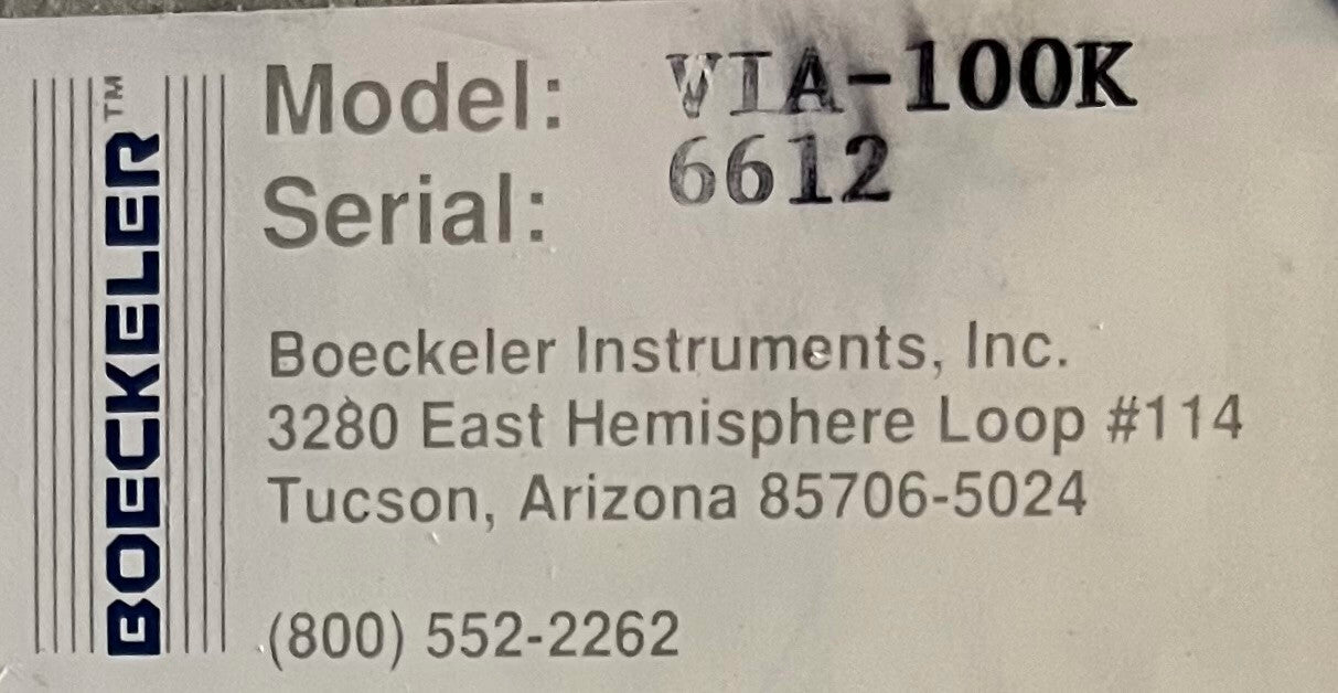CONTROLADOR DE IMÁGENES DE VÍDEO VIA-100K DE BOECKELER™ INSTRUMENTS SN 6612