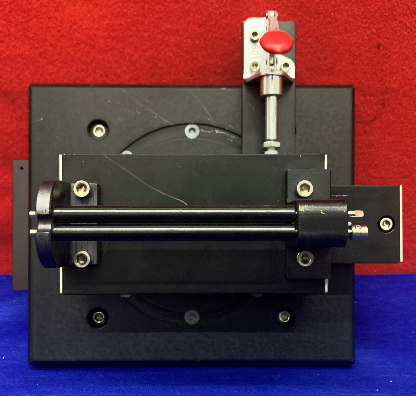 Glissière à rouleaux croisés Del Tron RS3-3 avec glissière Parker 4450-DM et dispositif de rotation