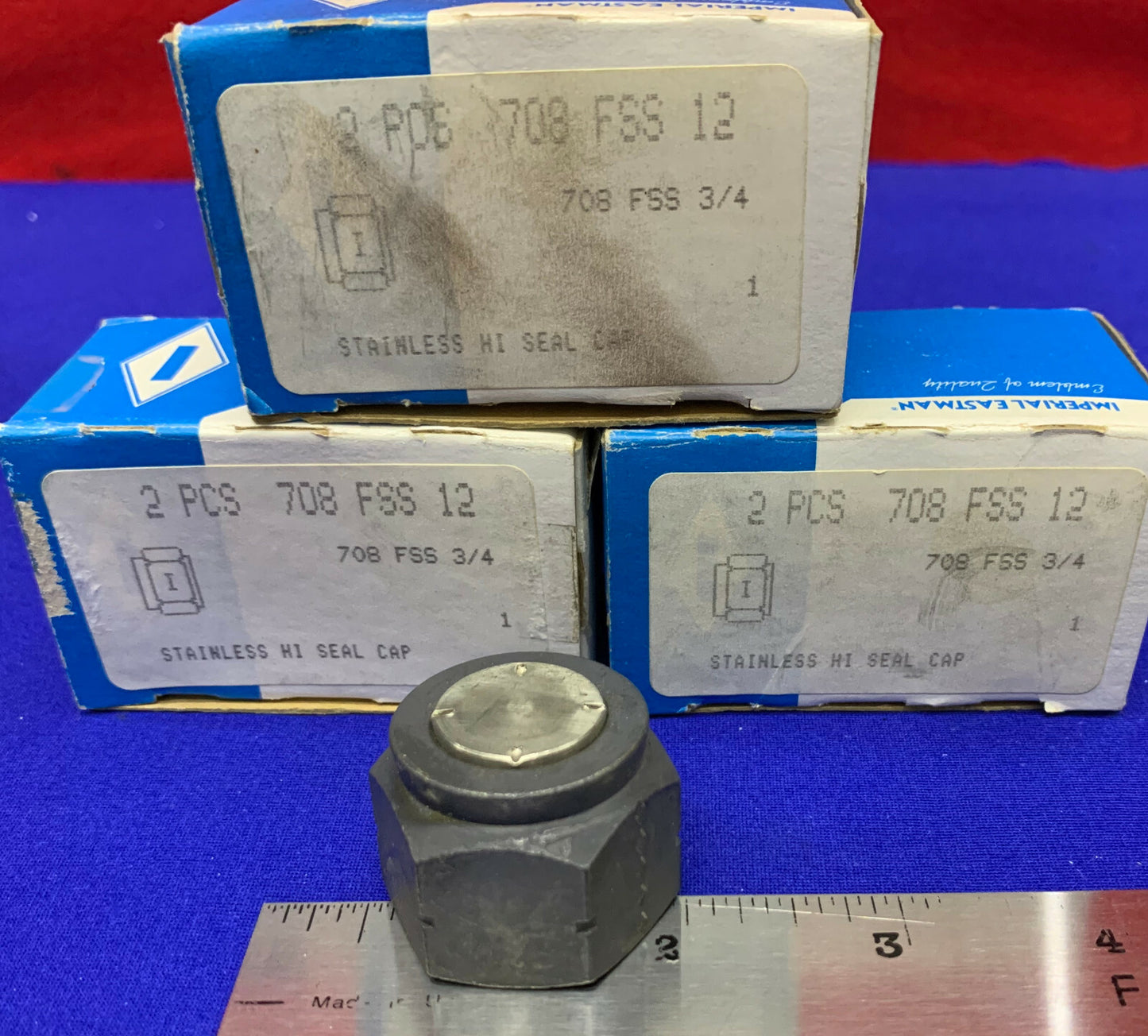 IMPERIAL EASTMAN 708 FSS 12 / 708 FSS 3/4 STAINLESS HI-SEAL CAPS