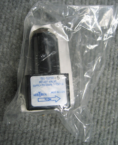 AIRTROL RV-5200-5 RELIEF VALVE SUPPLY PRESSURE 1-150 PSI,ITEM IS NEW/UNUSED