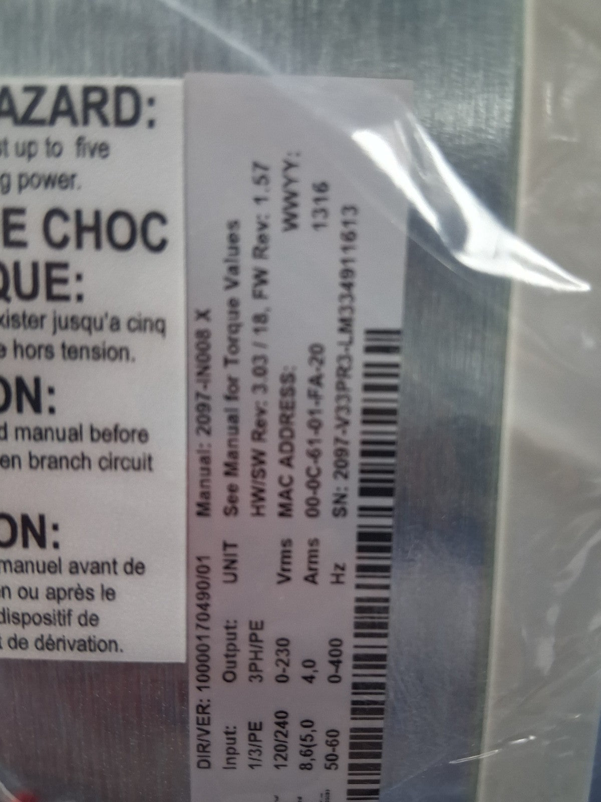 Allen Bradley KINETIX 350 SERVO DRIVE  2097-V33PR3-LM PN-102499 120V /240  NEW