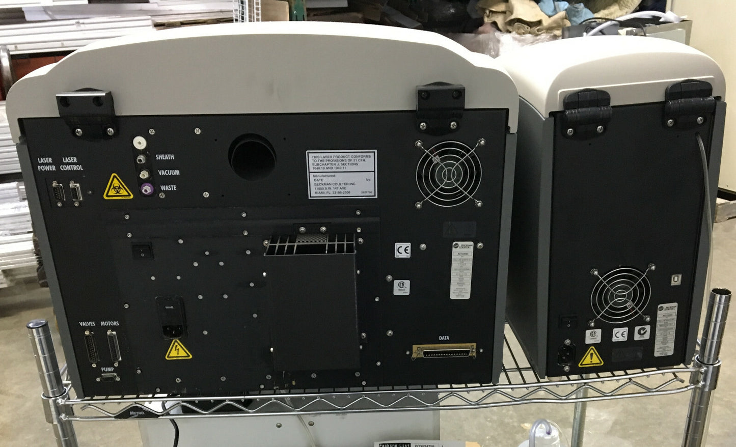 BECKMAN COULTER CELL LAB QUANTA SC 771917 SN AK340060 FOR PARTS OR REPAIR