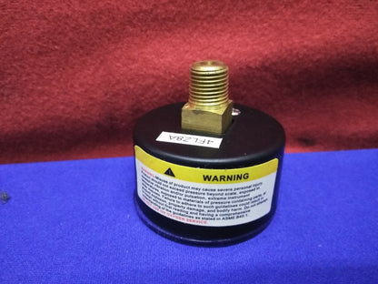 GRAINGER 4FLZ8  PRESSURE GAUGE 0-160 PSI 1 ½” Diameter