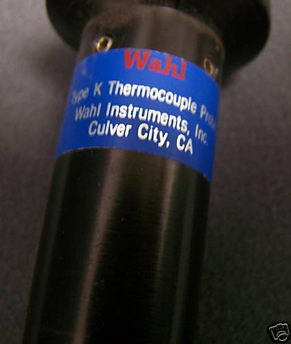 WAHL INSTRUMENTS K TYPE THERMOCOUPLE PROBE PALMER WAHL