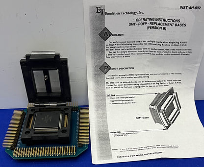 ET EMULATION TECHNOLOGY BC-V-210PZ/1-VP SURFACE MOUNT EMULATOR ADAPTER