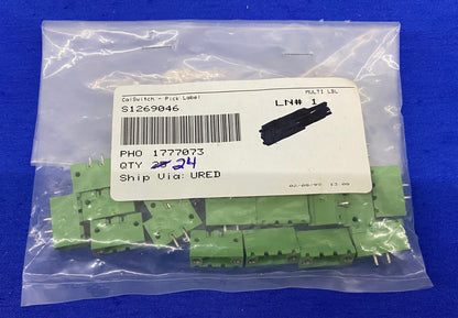 1 PKG QTY 24 - PHO / PHOENIX CONTACT 1777073 TERMINAL BLOCK HEADER