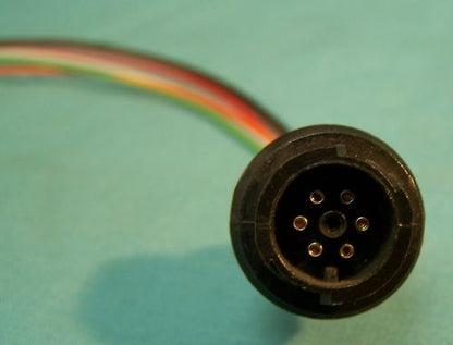 BAJONETT-BUCHSE, 6-DRAHT-PIN-KABELSTECKER, PANELMONTAGE, VORVERDRAHTET MIT 12-ZOLL-LEITUNGEN