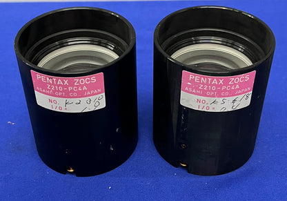 PENTAX ZOCS Z210-PC4A LENS W/ SLIDE LIKE ZOOM LENS CAPABILITIES - 1 LOT QTY 2