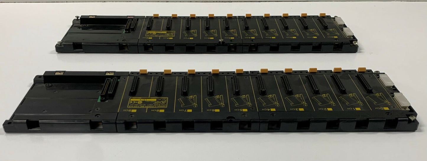 Lot of 2 Omron 10 Slot CPU Base Unit C200HBC101-V2