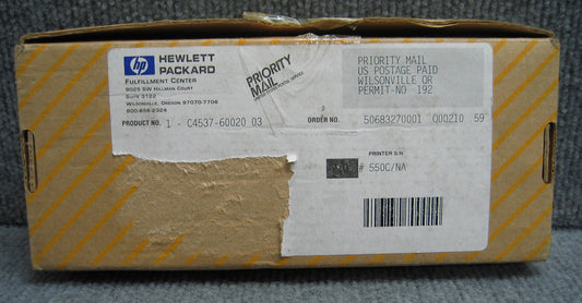 HEWLETT PACKARD HP C4537-80027 PAPER FEED CLEANING KIT WITH HP DESK JET DISK