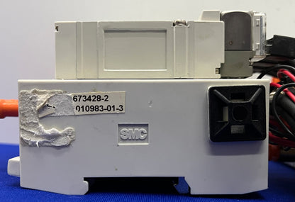 SMC 5000 SERIES SS5Y5-1010983-01-3 MANIFOLD SY5140R-5LOZ SOLENOID VALVES - QTY 2