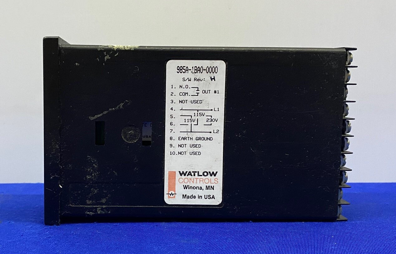 WATLOW CONTROLS SERIES 985/985A-1BA0-0000 TEMPERATURE CONTROLLER - PARTS/REPAIR