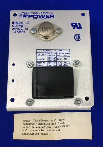 IP / INTERNATIONAL POWER IHB 24-1.2 / IHB24-1.2 / IHB2412 NETZTEIL