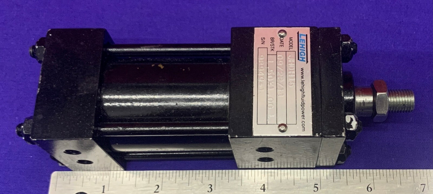 LEHIGH JHD Heavy Duty Air Cylinder JHDH15 BR/STK 1.5x1.00