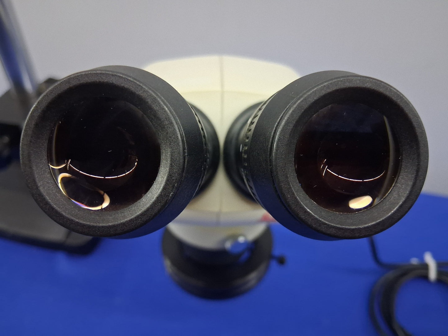 Leica S4E 6.3-30X Stereo Zoom Microscope with Boom Stand and LED Ring Light