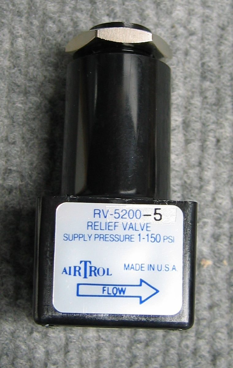 AIRTROL RV-5200-5 RELIEF VALVE SUPPLY PRESSURE 1-150 PSI,ITEM IS NEW/UNUSED