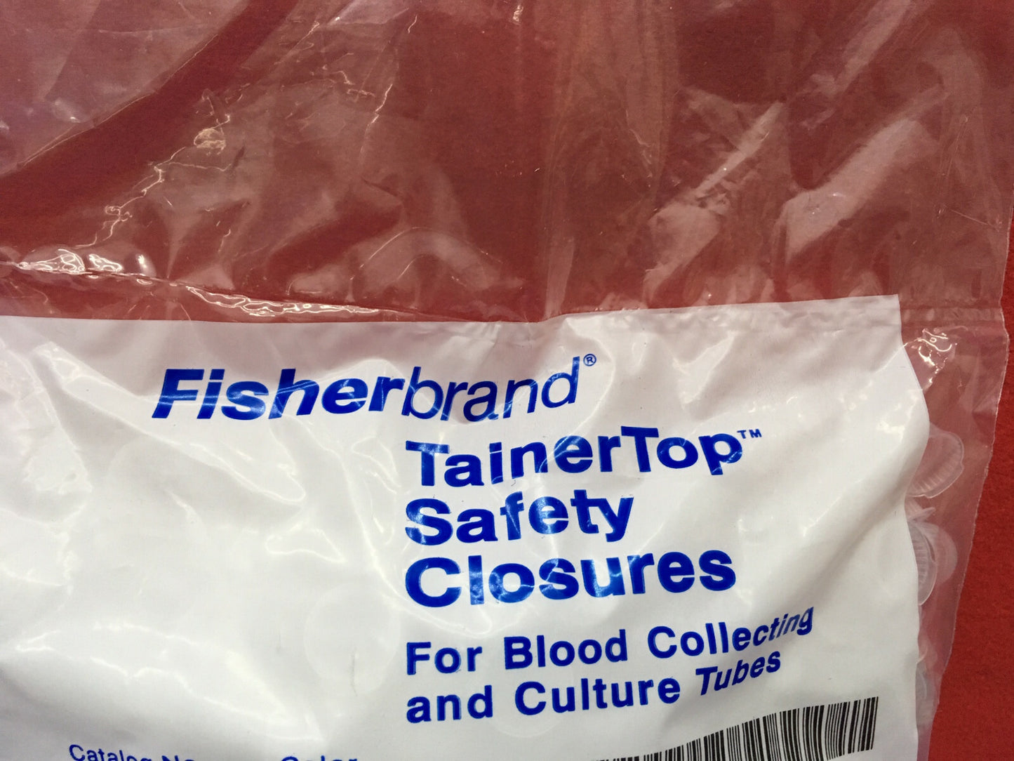 1 CONFEZIONE - CHIUSURE DI SICUREZZA FISHER SCIENTIFIC 14-376-74 BIANCO TAGLIA: 12/13 mm