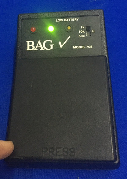 BAG CHECK 3M ELECTRICAL SPECIALTIES DIVISION 705 GETESTET, UM EINZUSCHALTEN