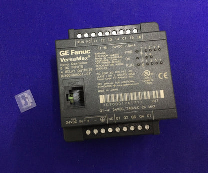 GE FANUC IC200NDR001-CF VERSAMAX NANO PLC 10 POINT DC\DC\RELAY INCLUDES CABLE