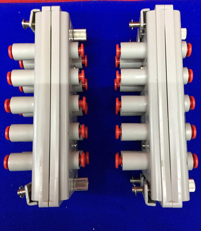 QTY OF 2 - SMC MULTICONNECTORS 10 PORT