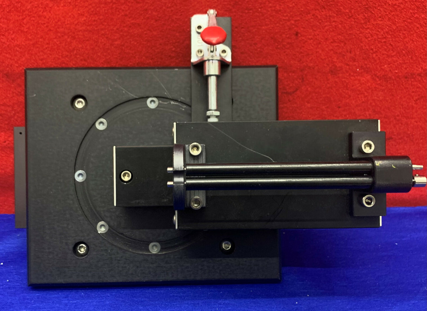 Glissière à rouleaux croisés Del Tron RS3-3 avec glissière Parker 4450-DM et dispositif de rotation