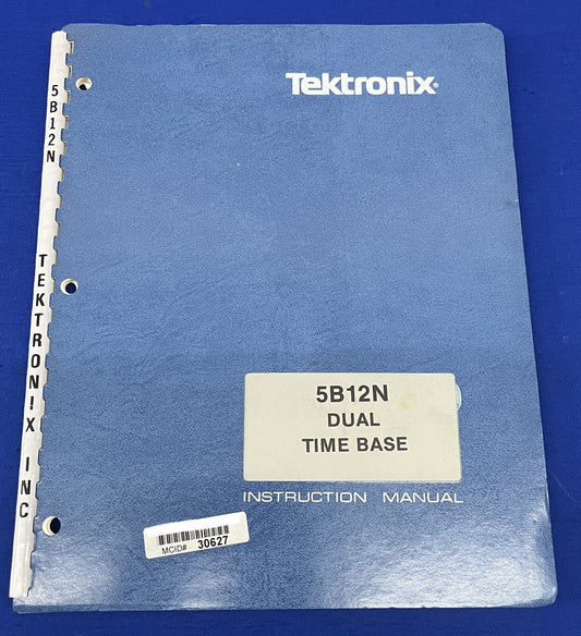 TEKTRONIX DUAL TIME BASE INSTRUCTION MANUAL 5B12N / 070-1141-00 - REVISED 9/1981