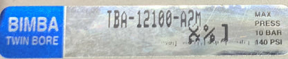 Bimba TBA-12100-A2M Twin Bore Actuator Air Table Slide w/SMC D-F9N Sensor