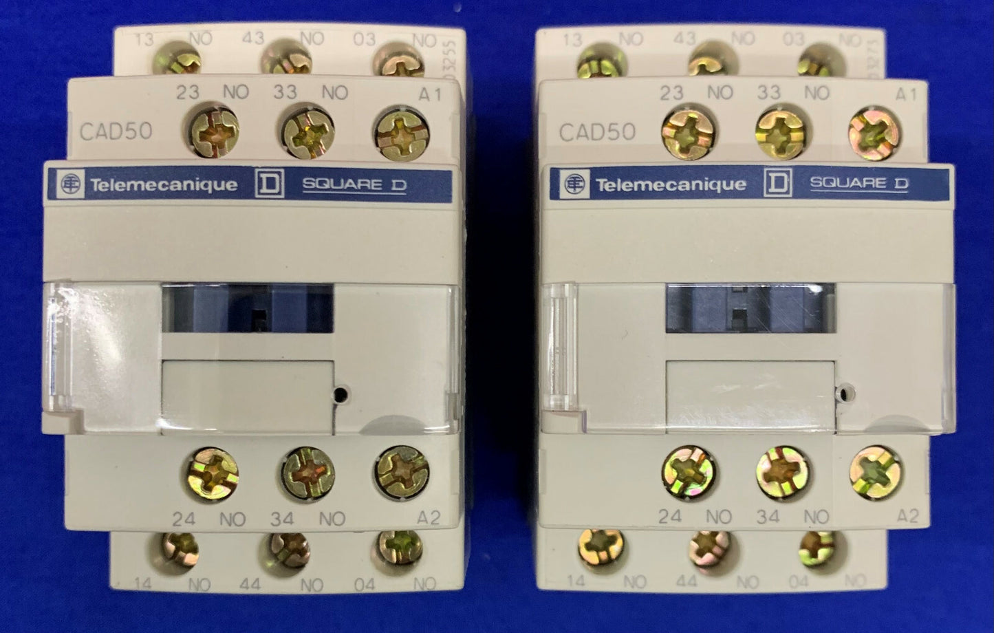 Lot of 2 Schneider Square D Telemecanique CAD50G7 Control Relay