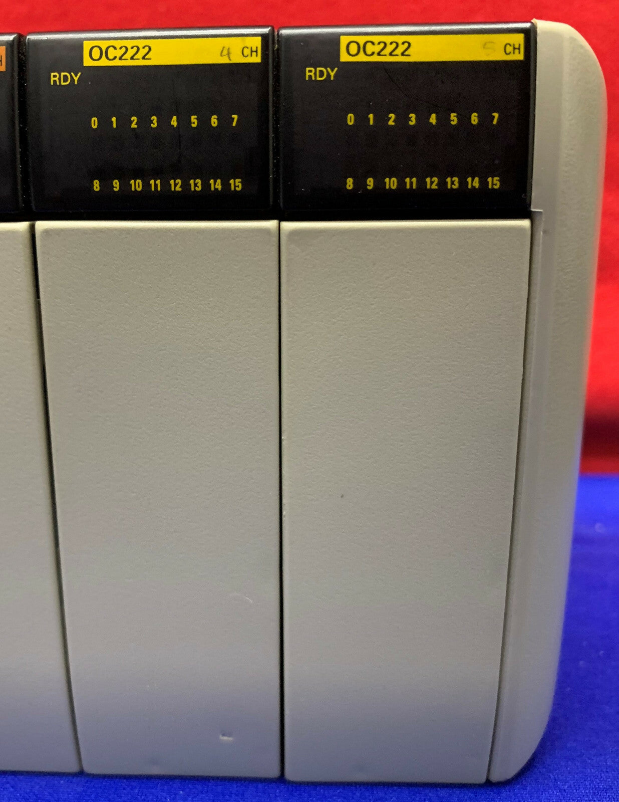 Controllore programmabile Omron Sysmac CQM1 PA203 CPU21 OCH ID212 (3X) OC222 (2X)