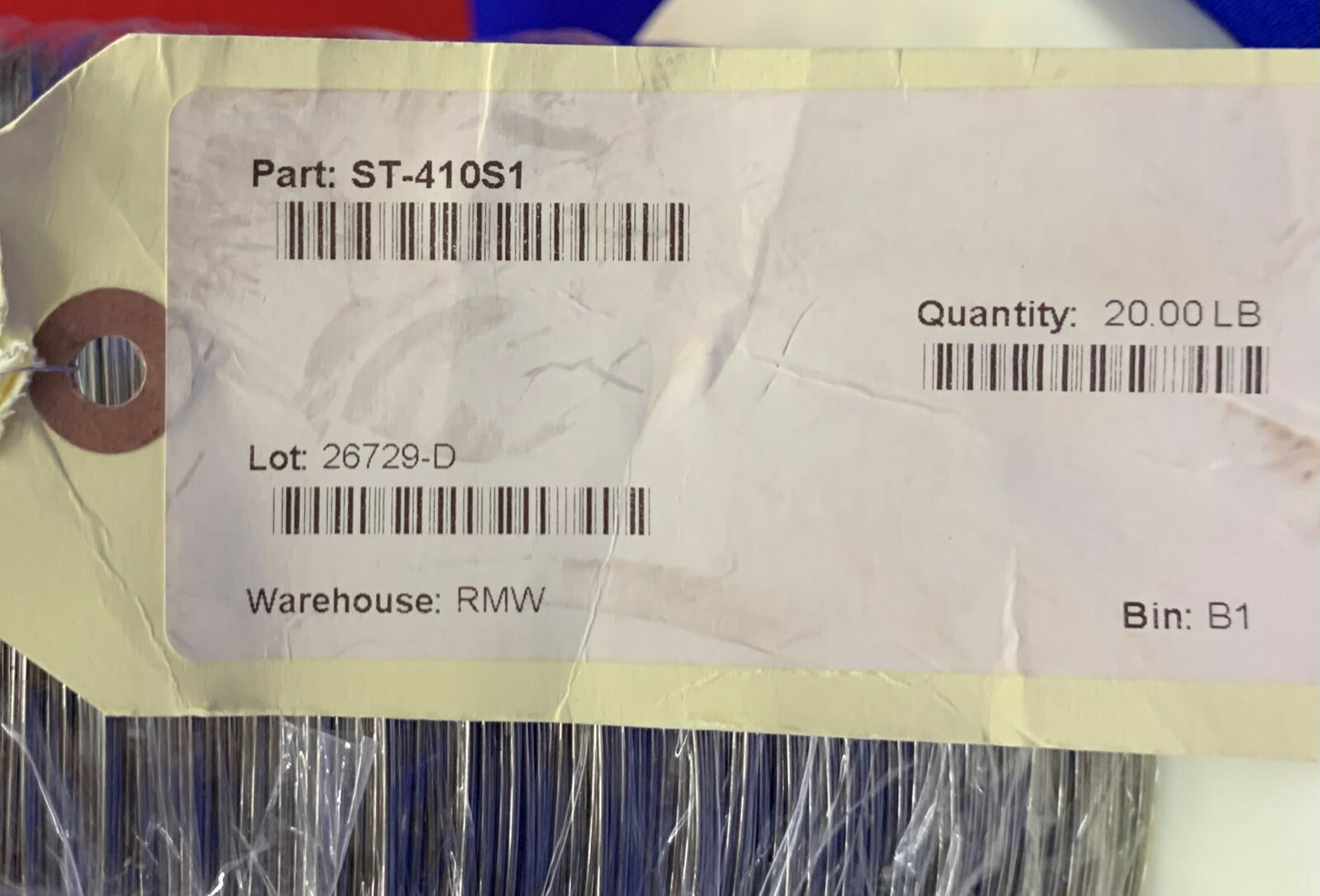 Fort Wayne Metals 304V Stainless Steel Size 0.041” ST-410S1 Net Weight 20lbs