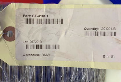 Fort Wayne Metals 304V Stainless Steel Size 0.041” ST-410S1 Net Weight 20lbs