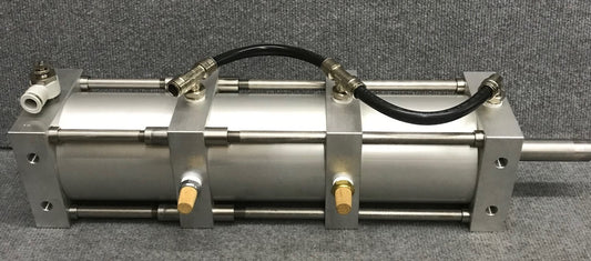 TRIPLE STACK 3 STAGE RAM TIE ROD PNEUMATIC CYLINDER 619/COMP 4.5" (114.3MM) BORE