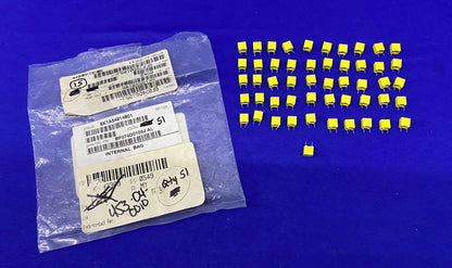BF074D0105J FILM CAPACITORS 1UF 5% 63VDC RADIAL - 1 PACKAGE QTY 51