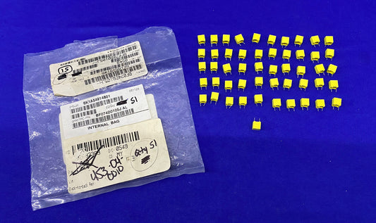 BF074D0105J FILM CAPACITORS 1UF 5% 63VDC RADIAL - 1 PACKAGE QTY 51