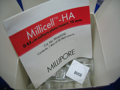 MILLIPORE PIHA 012 50 PIHA01250 LOT NO.N7EOMA08 0.45um CULTURE PLATE INSERTS