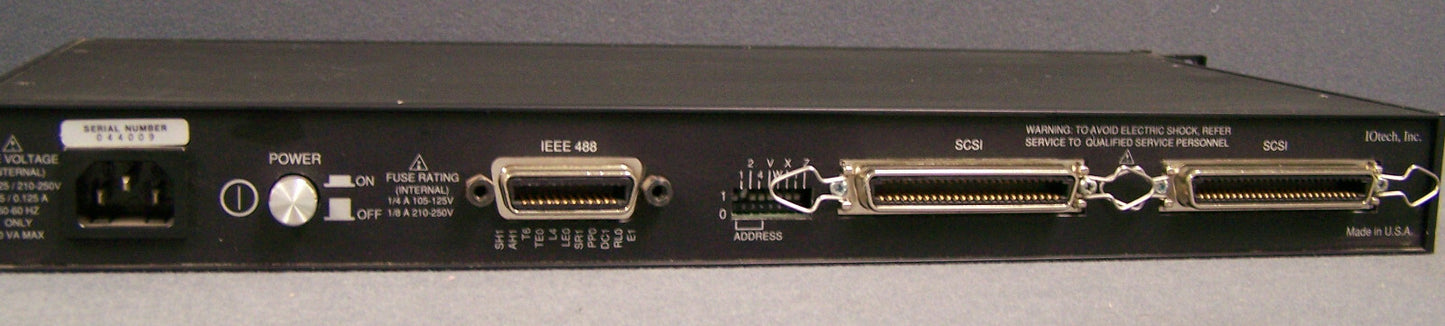 IO TECH  CONTROLLER SCSI 488/N BUS CONTROLLER IEEE 488 SN 044009