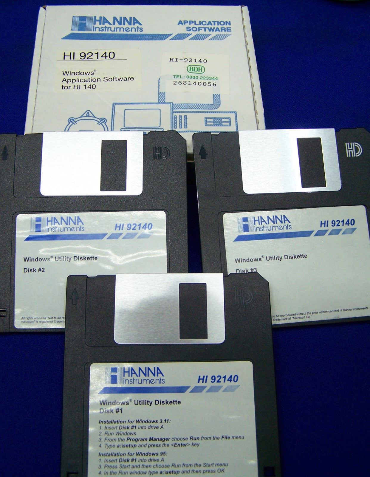 HANNA QTY 1 HI140BH & HI140AH DATA LOGGERS QTY 1 HI92140 SOFTWARE QTY 2 HI90140
