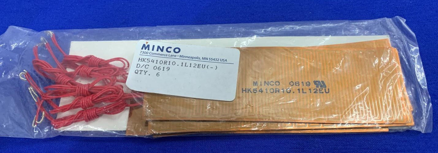 1 PKG OF QTY 6 MINCO HK5410R10.1L12EU (-) D/C 0619,POLYIMIDE THERMOFOIL ™ HEATER