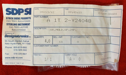 SDP/SI Acetal Plastic Gear w/Brass Hub A 1T 2-Y24048  GR.MOLD.SP.24P.