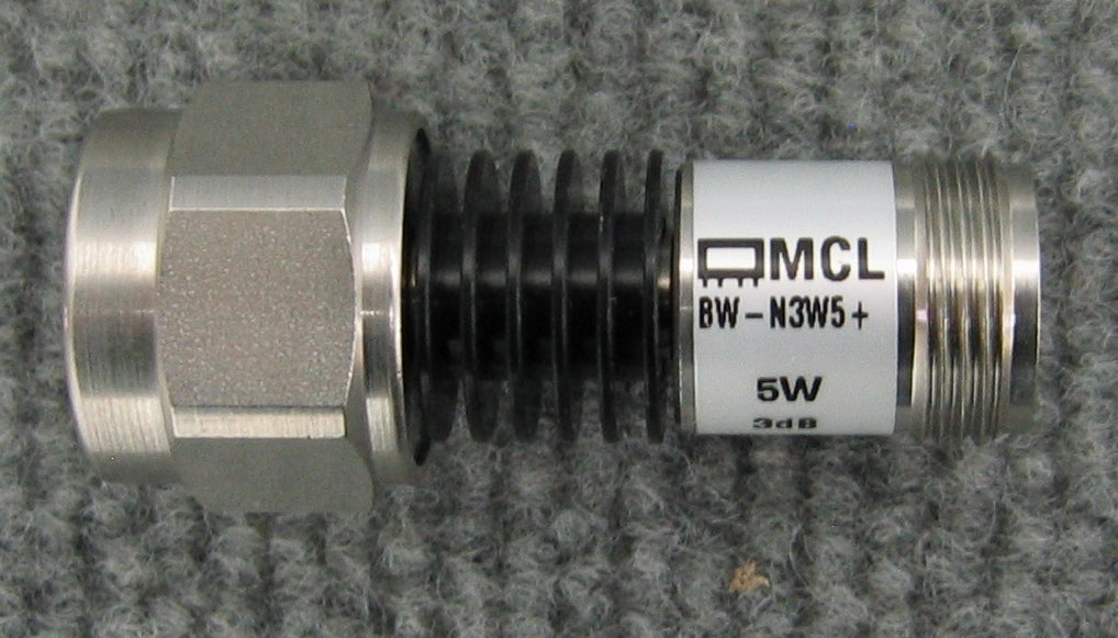 MCL BW-N3W5+ ATTENUATOR 5W 3db DC-18GHz