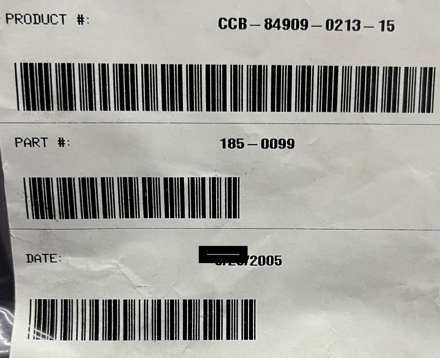 INDUSTRIELLES SCHNITTSTELLENKABEL CCB 849090213 TEIL #185-0099 2 Ampere 60V